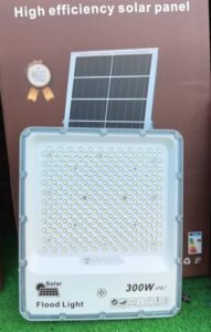 SuperDv 300W Solar Flood Light with 30W Solar Panel & Remote Control