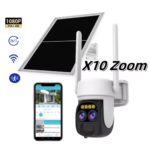 O-Kam 6MP Dual Lens 4G Solar PTZ Camera – X10 Zoom, 2-Way Audio, Waterproof