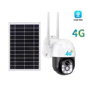 V380 Pro 4G SIM Card Camera with Free 64GB SD Card – Solar Powered, Night Vision, AI Detection