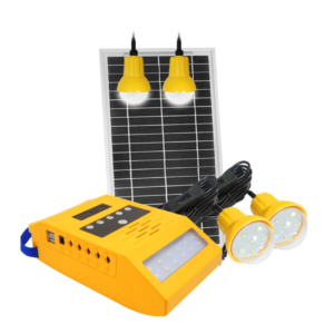 Portable Solar Lighting System – FM Radio & 5-Room Coverage