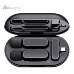 K61 Wireless Lavalier Microphone with Charging Case Dual Mic