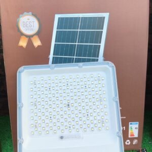 SuperDv 200W Solar Flood Light with 25W Solar Panel & Remote Control