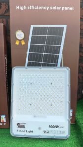 SuperDv 1000W Solar Flood Light with 50W Solar Panel & Remote Control